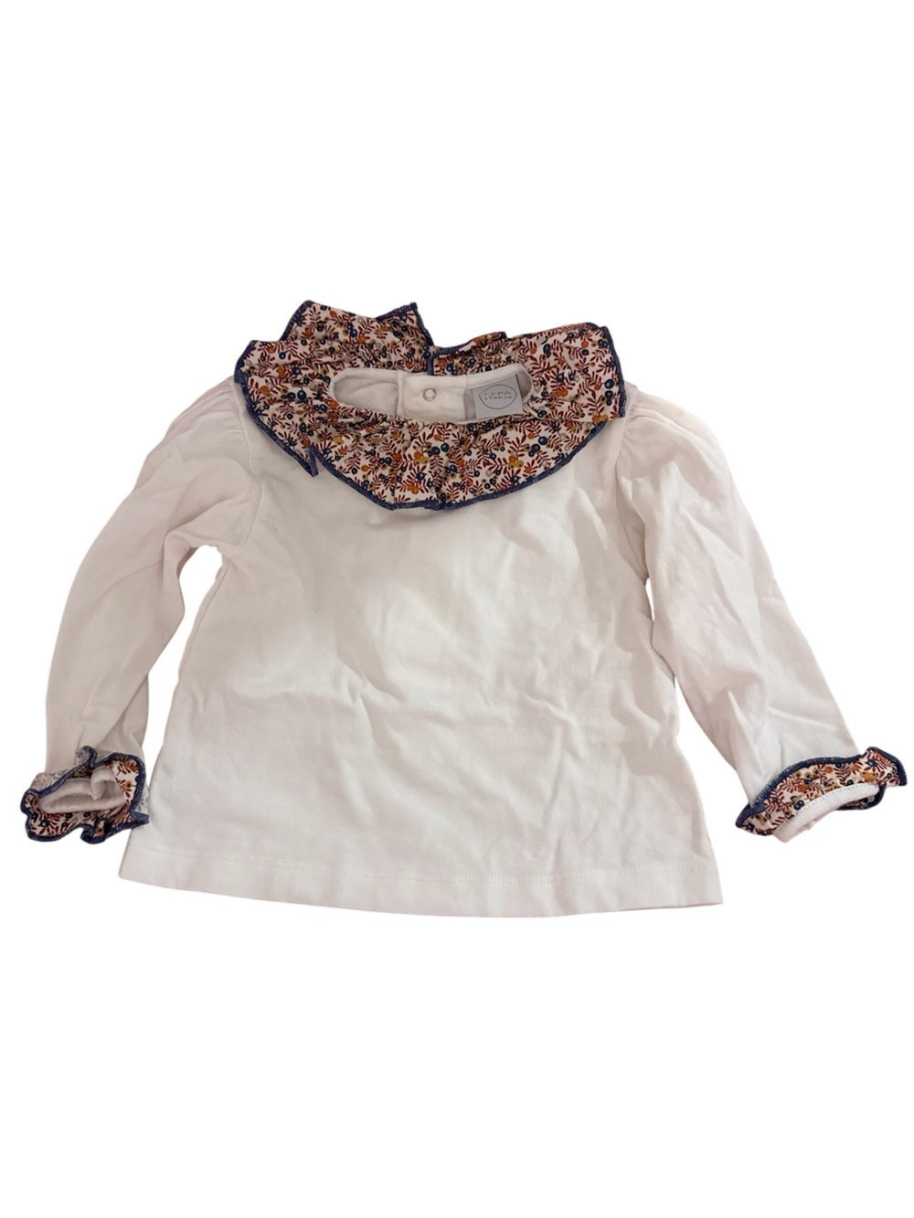 Pepa London Ruffle Collar Long Sleeve Top, size 18 Months
